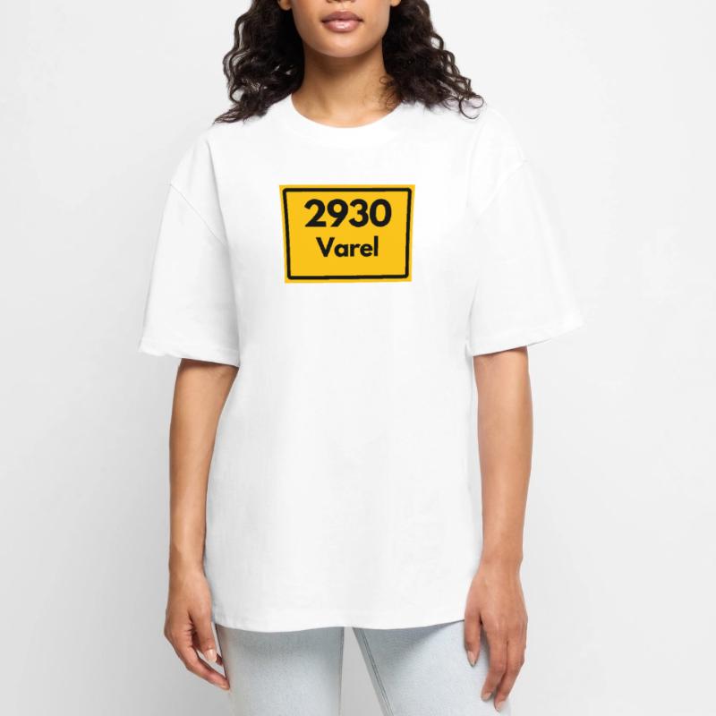 OLD POSTCODE POSTCODE RETRO 2930 VAREL MEER & MÜHLE Unisex Premium Oversized Organic T-Shirt