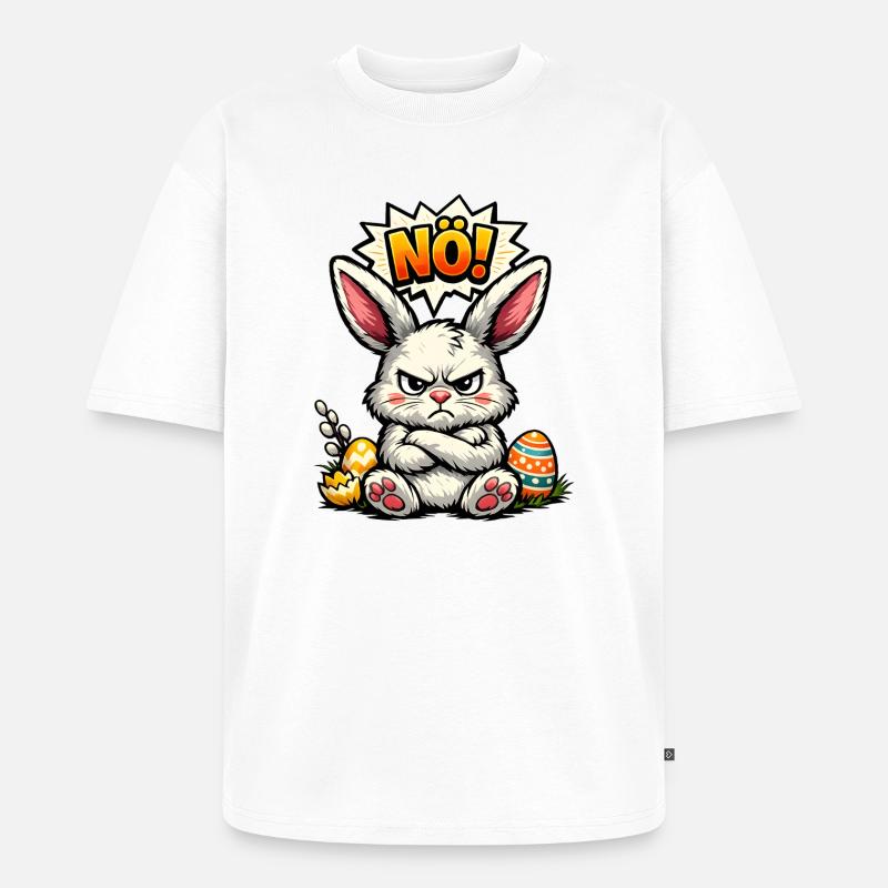Lower Austrian Bunny Easter Gift - Unisex Premium Oversized Organic T-Shirt - white