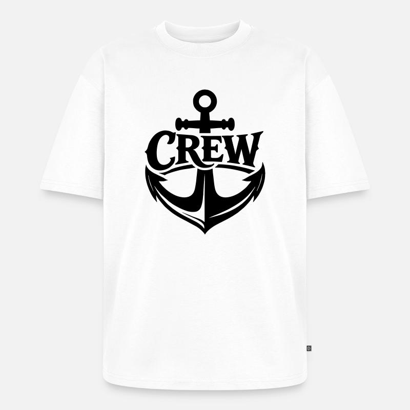 Schiffscrew - Unisex Premium Oversized Bio T-Shirt - Weiß