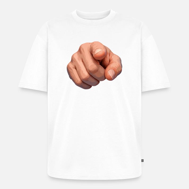 Dotting Clue Illustration - Unisex Premium Oversized Bio T-Shirt - Weiß