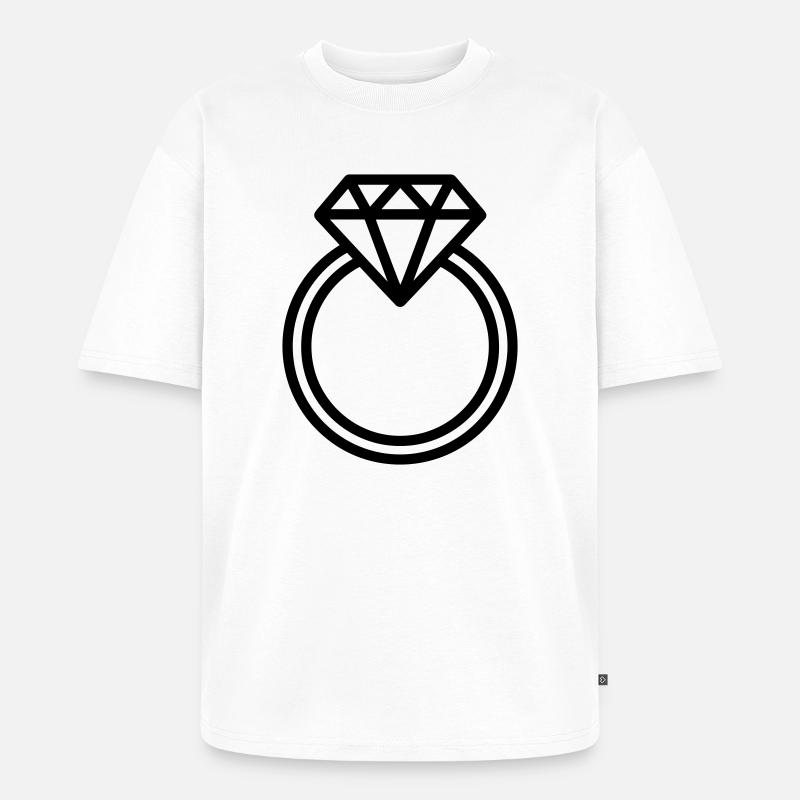 Ehering - Unisex Premium Oversized Bio T-Shirt - Weiß