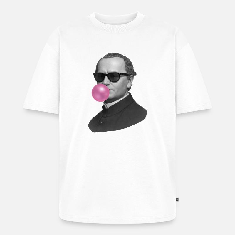 Gregor Mendel Kaugummi - Unisex Premium Oversized Bio T-Shirt - Weiß