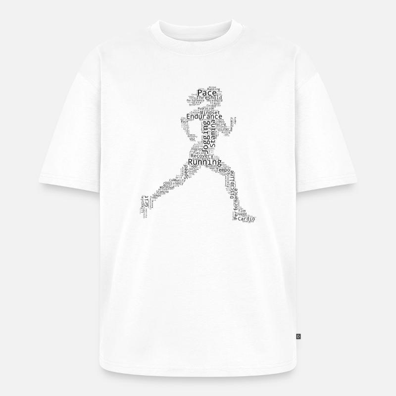 Geschenkidee für eine Running mit Running - Unisex Premium Oversized Bio T-Shirt - Weiß