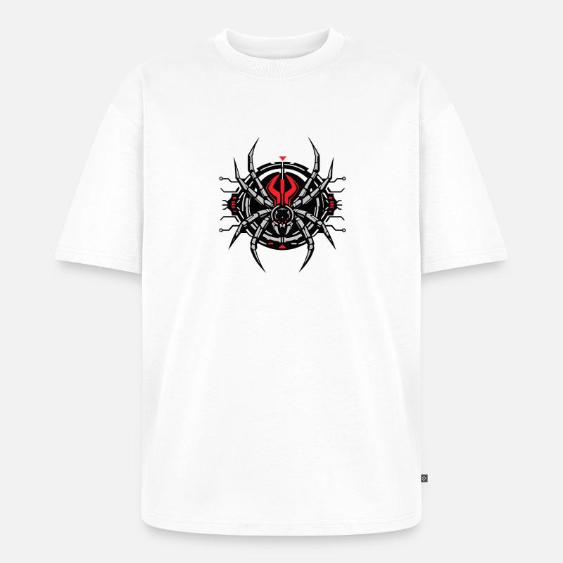 Redback Spider : Édition Tech - T-shirt Premium bio oversize Unisexe - blanc