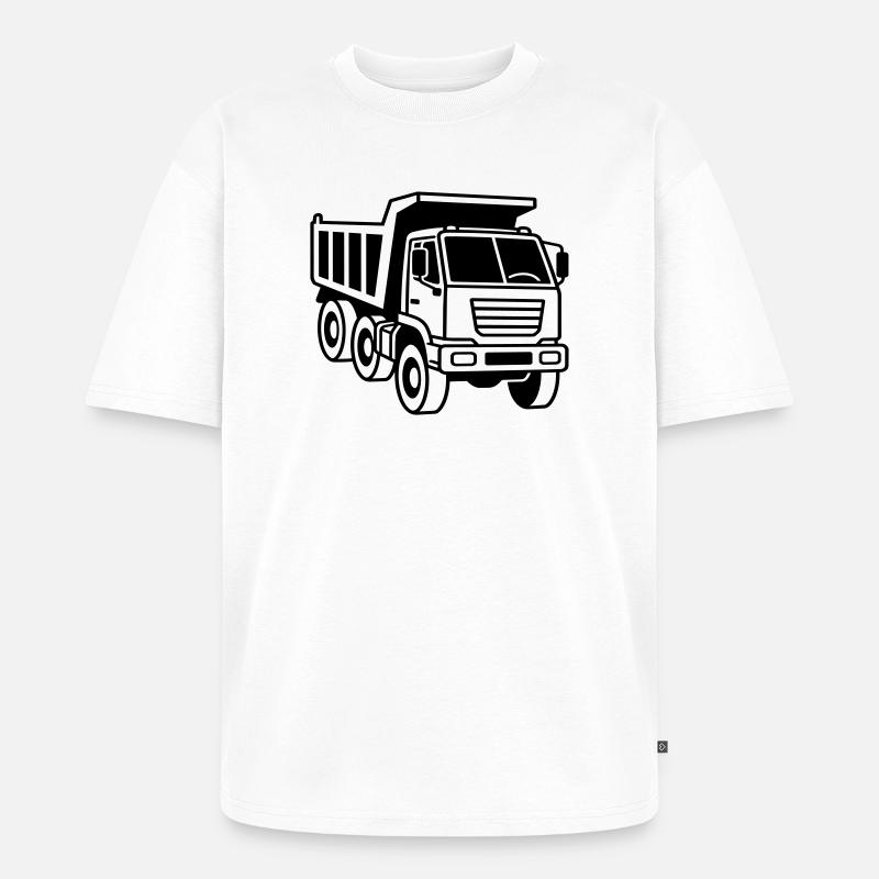 Muldenkipper - Unisex Premium Oversized Bio T-Shirt - Weiß