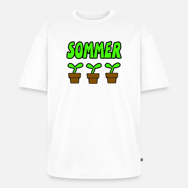 Sommer - Unisex Premium Oversized Bio T-Shirt - Weiß