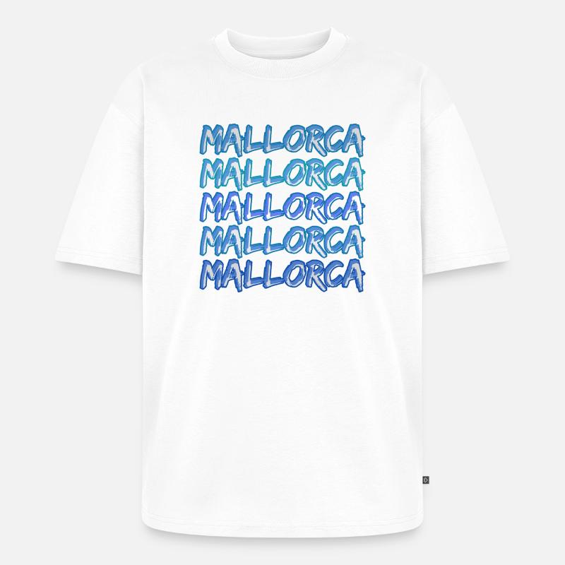 Tauchen Mallorca - Unisex Premium Oversized Bio T-Shirt - Weiß