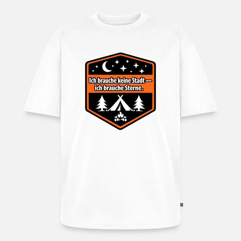 Camper van, panel van, motorhome - Unisex Premium Oversized Organic T-Shirt - white