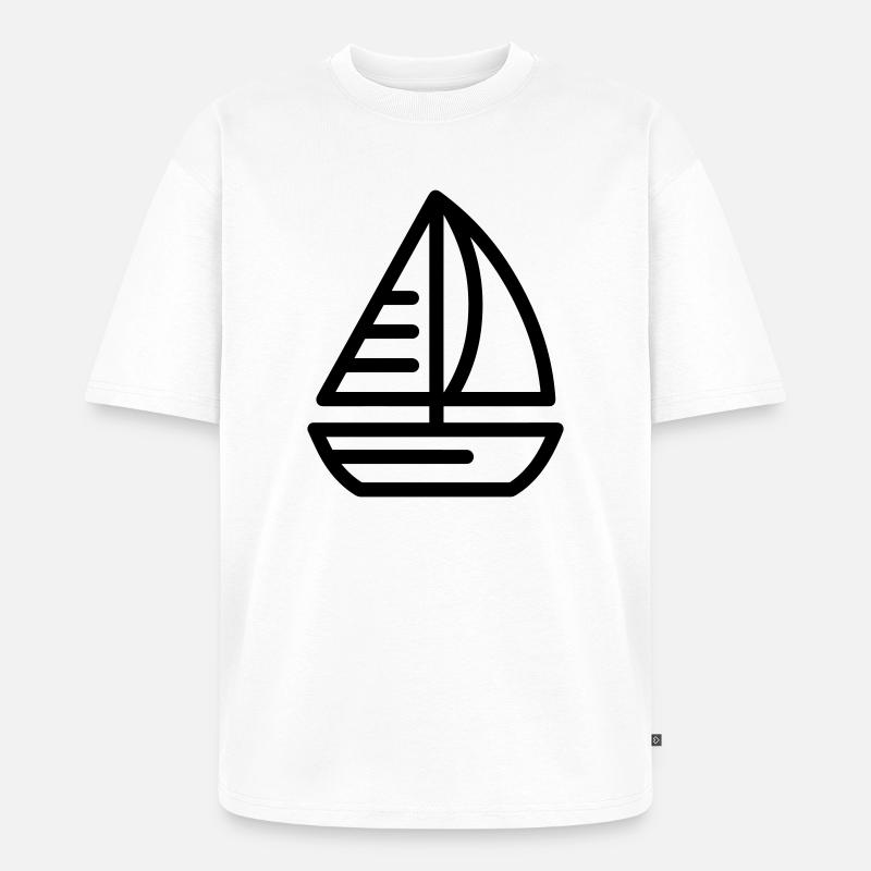 Boot - Unisex Premium Oversized Bio T-Shirt - Weiß
