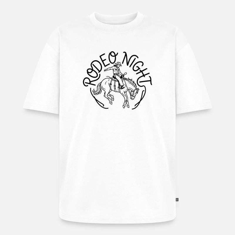 Rodeo - Unisex Premium Oversized Bio T-Shirt - Weiß
