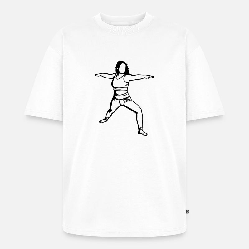 Yogini - Unisex Premium Oversized Bio T-Shirt - Weiß