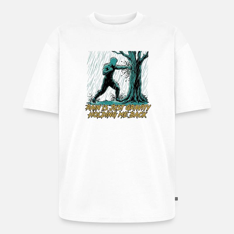 Kung Fu Kampfkunst - Unisex Premium Oversized Bio T-Shirt - Weiß