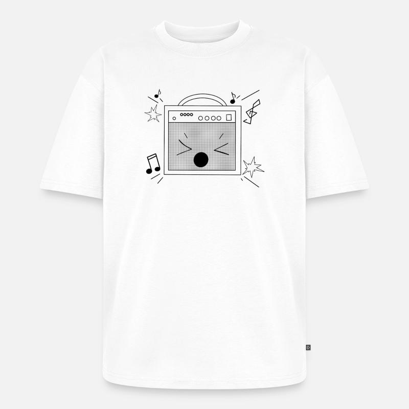 Intervenant bruyant - T-shirt Premium bio oversize Unisexe - blanc