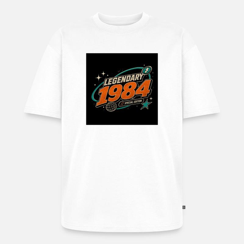 Retro Future 2003 – Édition limitée - T-shirt Premium bio oversize Unisexe - blanc