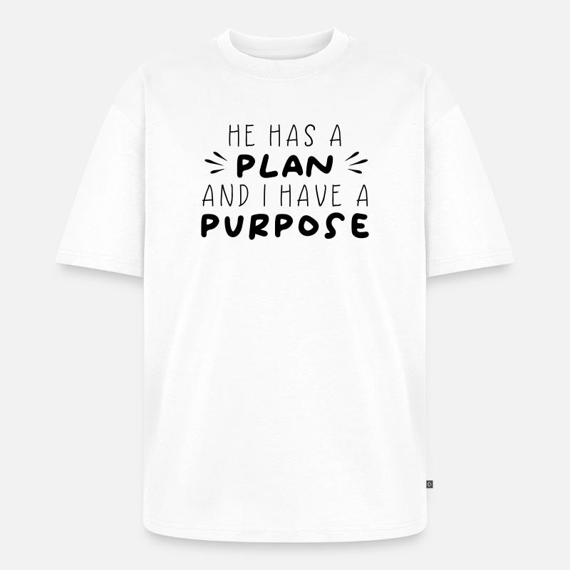Plan & But - T-shirt Premium bio oversize Unisexe - blanc