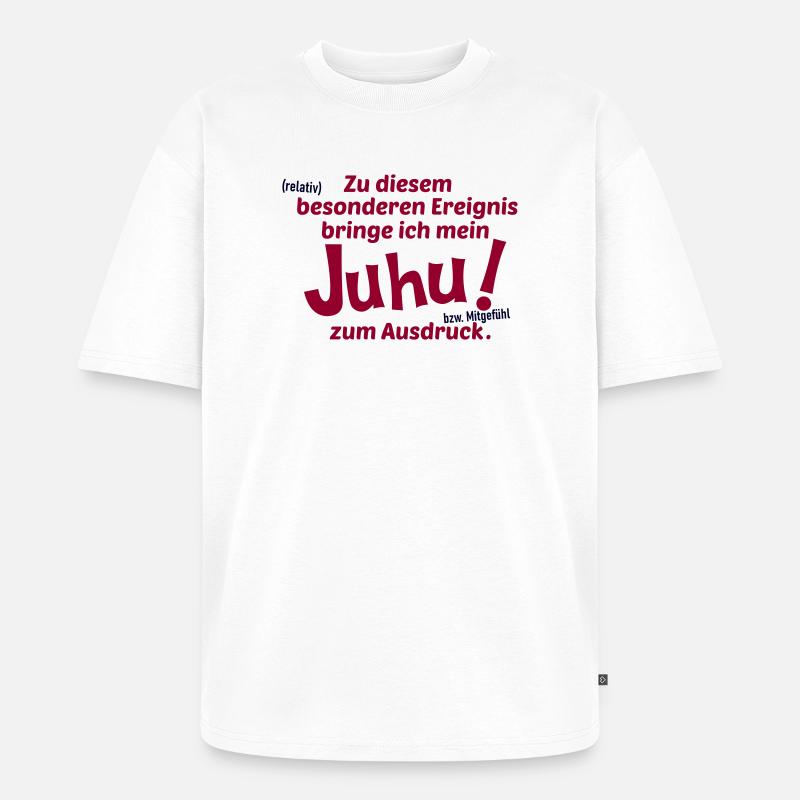 Allgemeines Ereignis - Unisex Premium Oversized Bio T-Shirt - Weiß