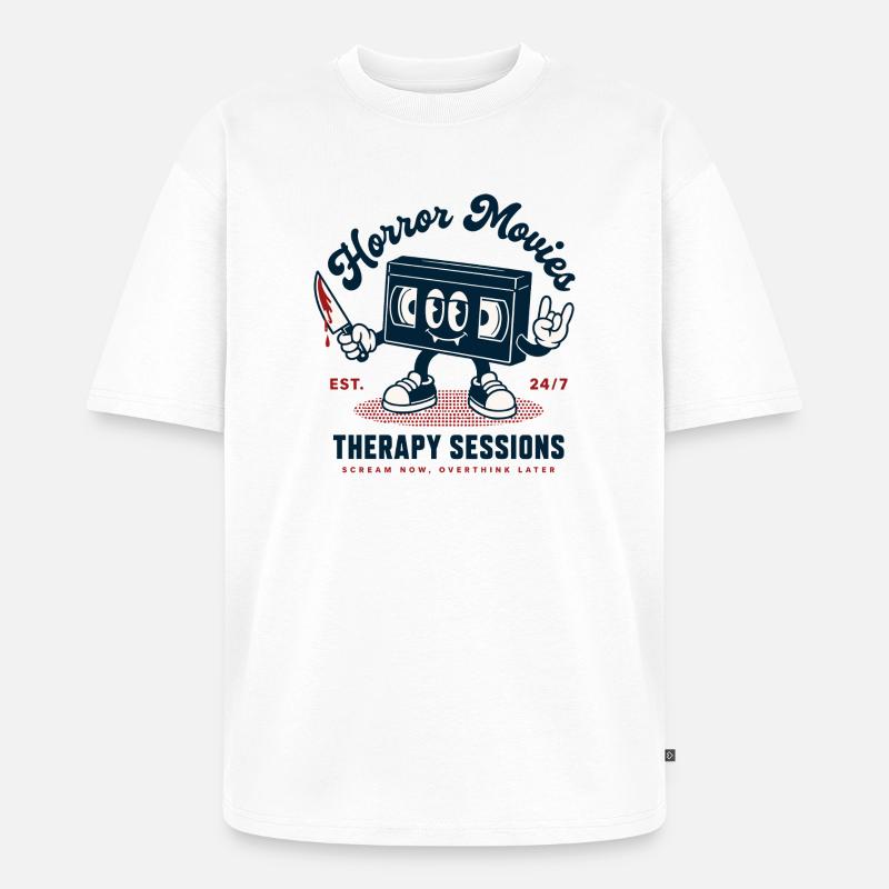Horror Noise Therapy Sessions - Unisex Premium Oversized Bio T-Shirt - Weiß