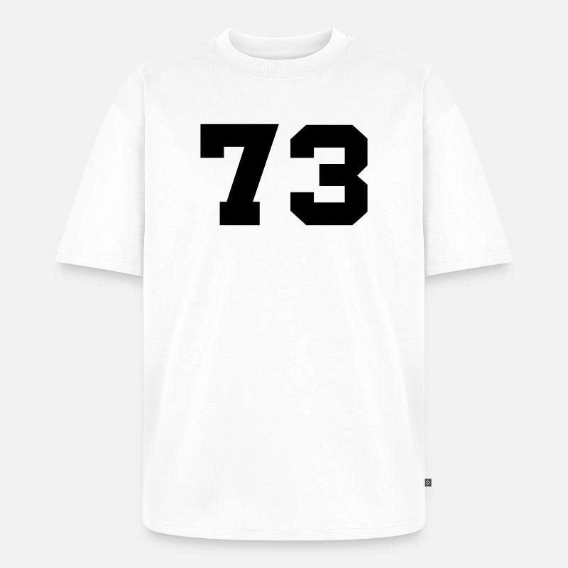 73- - Unisex Premium Oversized Bio T-Shirt - Weiß