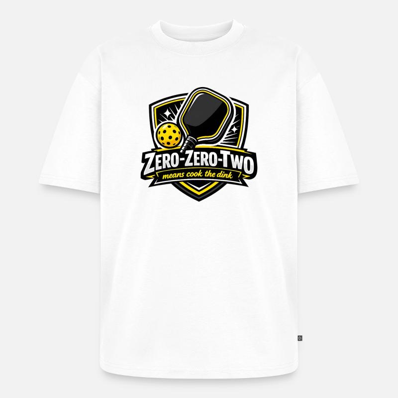 Zero-Zero-Two Pingpong Sieg Design - Unisex Premium Oversized Bio T-Shirt - Weiß