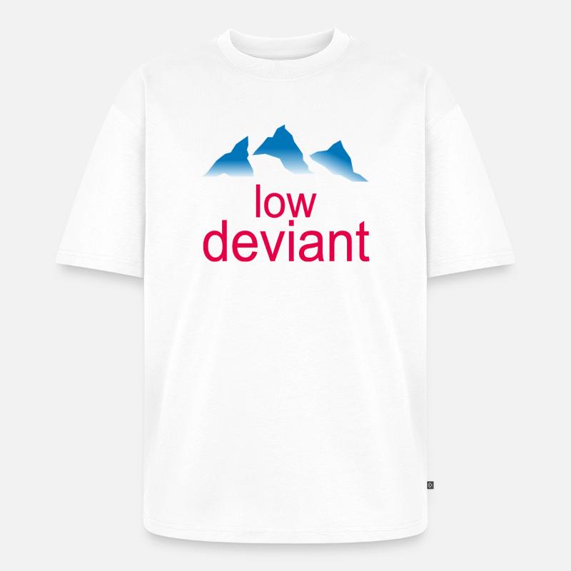 Low Deviant - T-shirt Premium bio oversize Unisexe - blanc