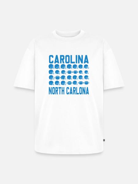 Carolina Football Iconrader - Unisex Premium Oversized Organic T-Shirt - white