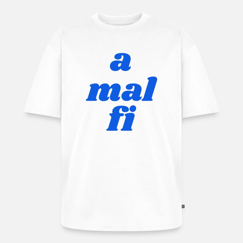 a mal fi - Unisex Premium Oversized Bio T-Shirt - Weiß