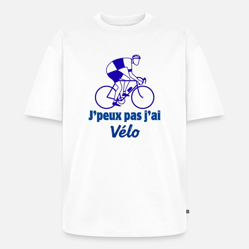 cyclisme - T-shirt Premium bio oversize Unisexe - blanc