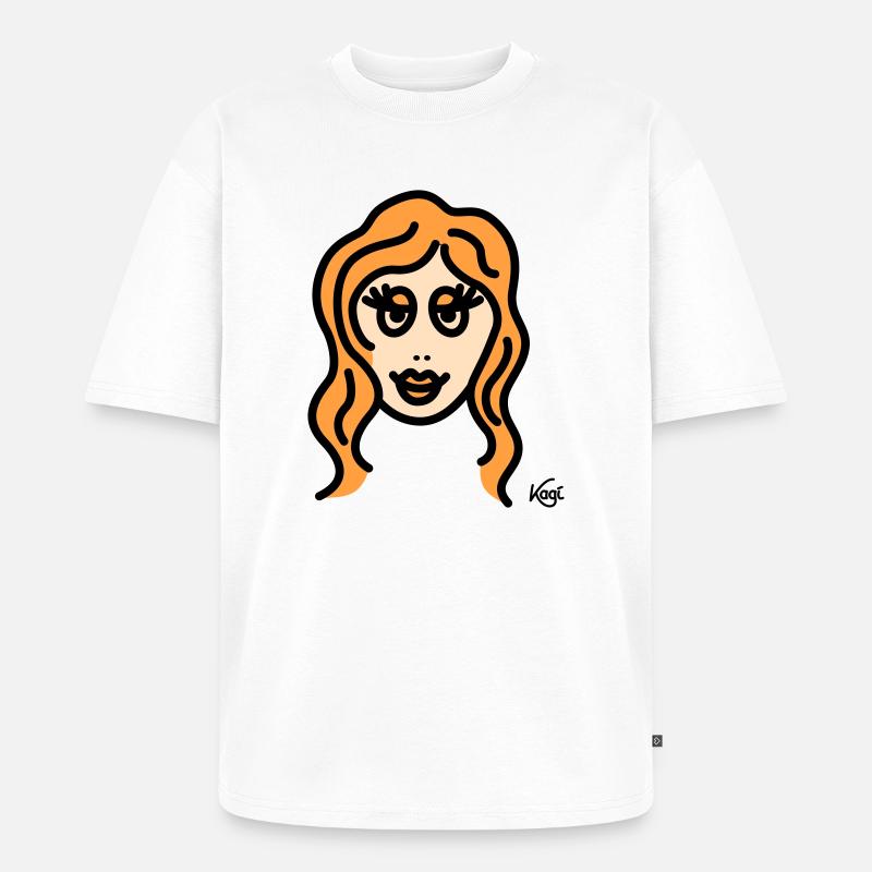 Jungfrau groß - Unisex Premium Oversized Bio T-Shirt - Weiß