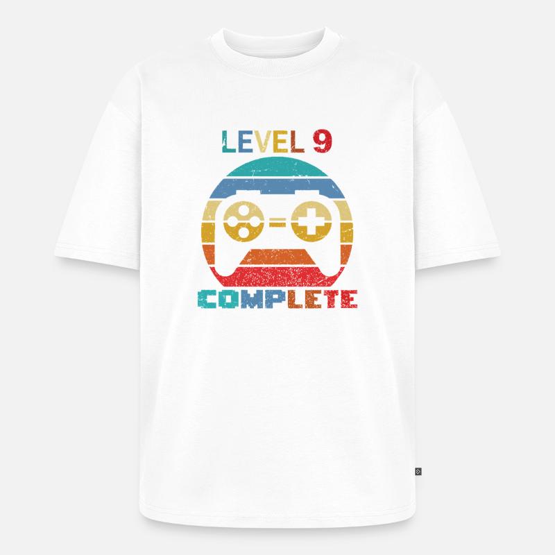 level 9 complete - Unisex Premium Oversized Bio T-Shirt - Weiß
