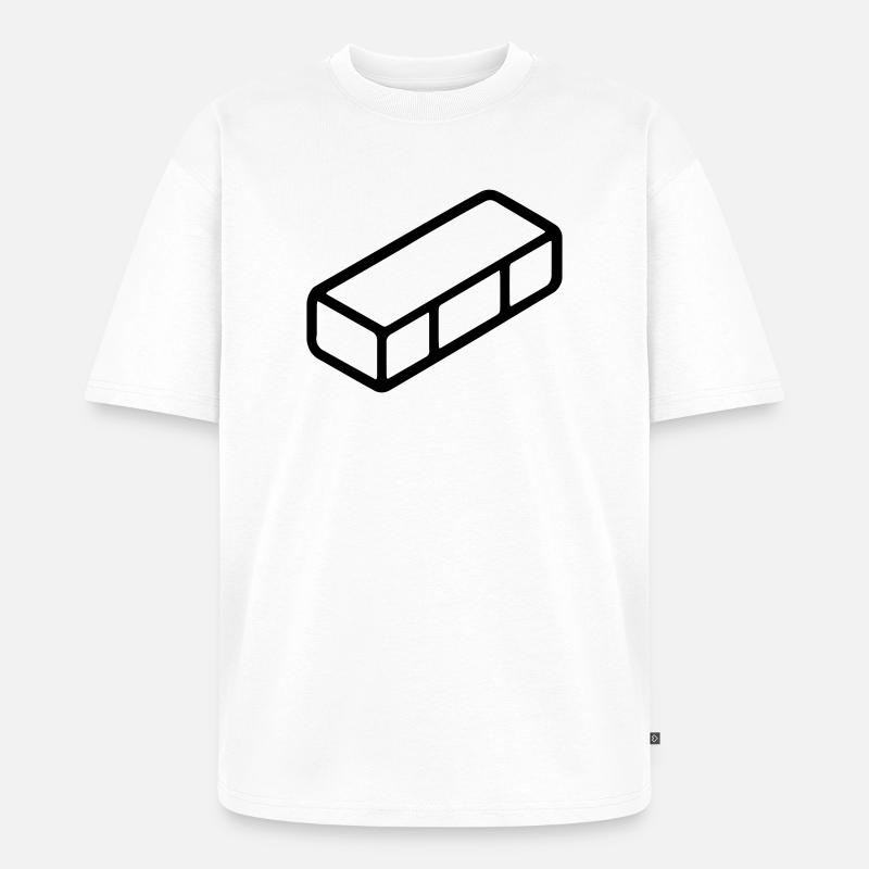 Ziegel - Unisex Premium Oversized Bio T-Shirt - Weiß
