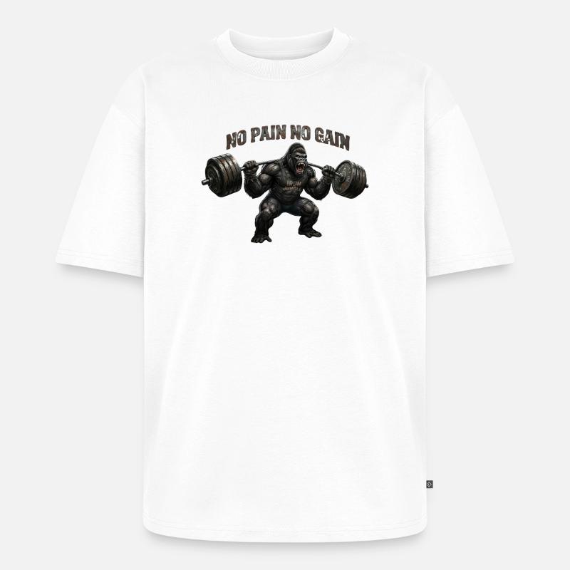 On n’a rien sans rien - T-shirt Premium bio oversize Unisexe - blanc