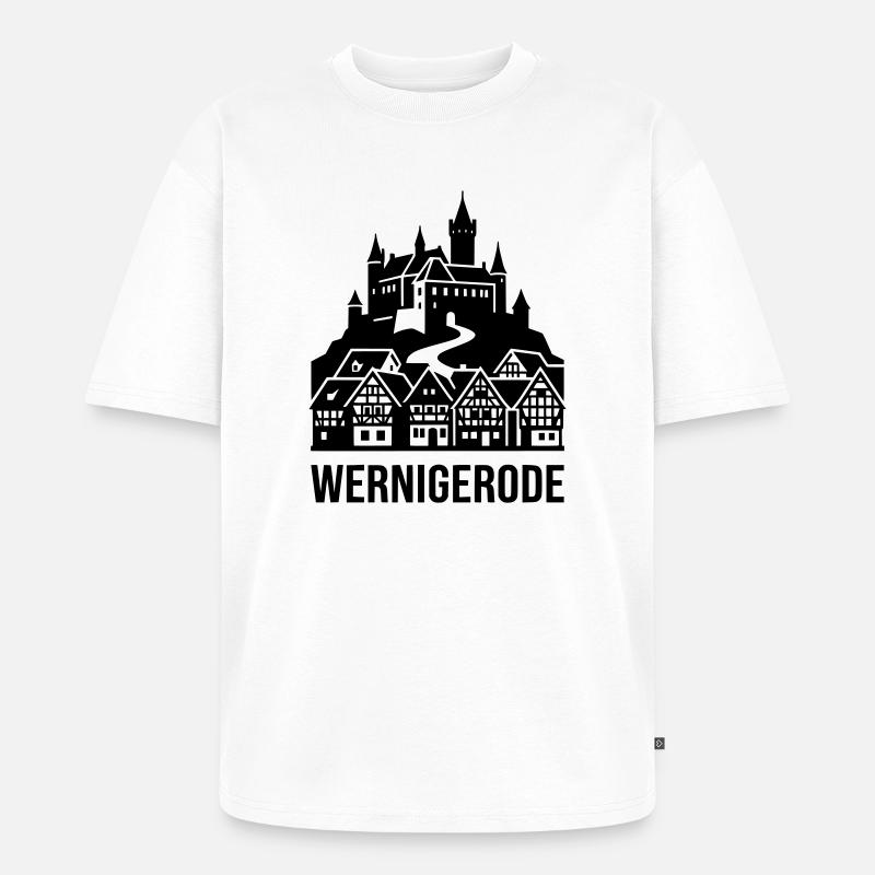 Wernigerode Harz - Unisex Premium Oversized Bio T-Shirt - Weiß