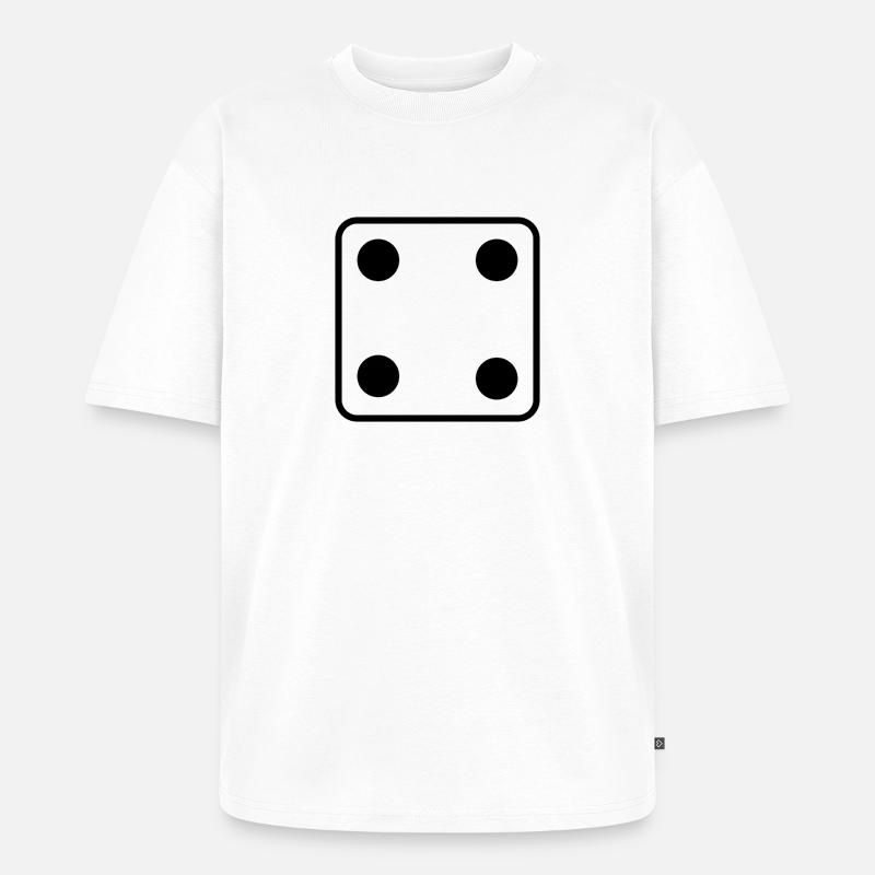 Dit - T-shirt Premium bio oversize Unisexe - blanc