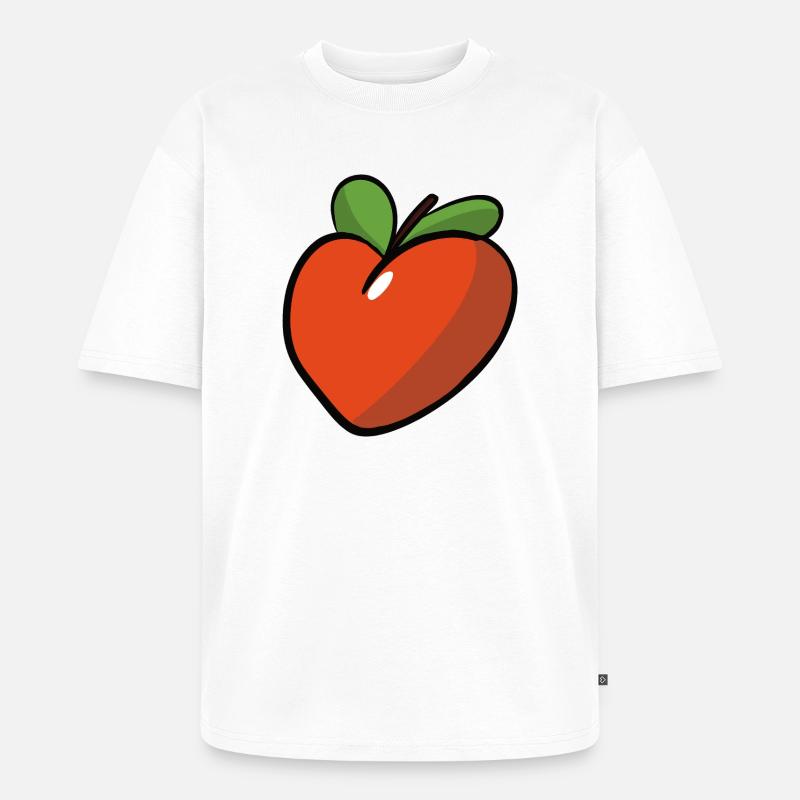 Peche_coeur - Unisex Premium Oversized Bio T-Shirt - Weiß