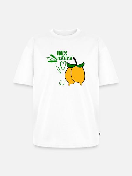 Lemons - Unisex Premium Oversized Organic T-Shirt - white