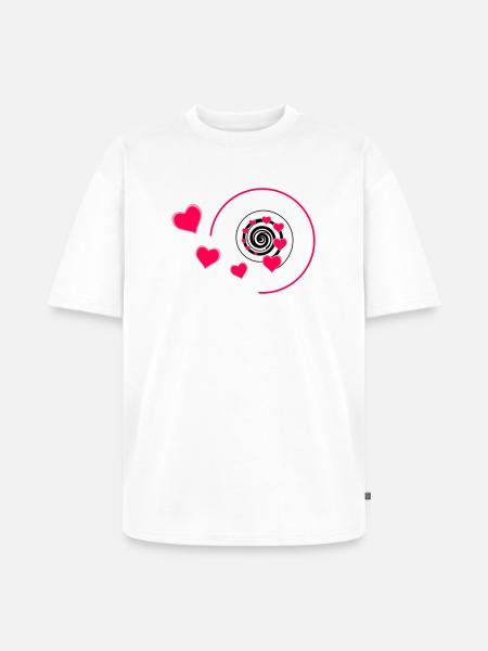 Love - Unisex Premium Oversized Bio T-Shirt - Weiß