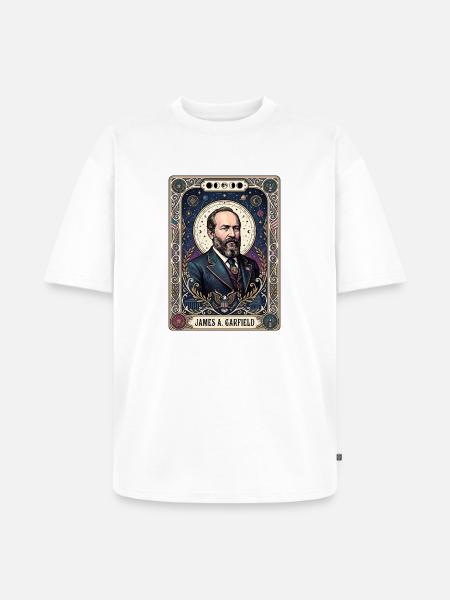 James A Tarotkarte - Unisex Premium Oversized Bio T-Shirt - Weiß