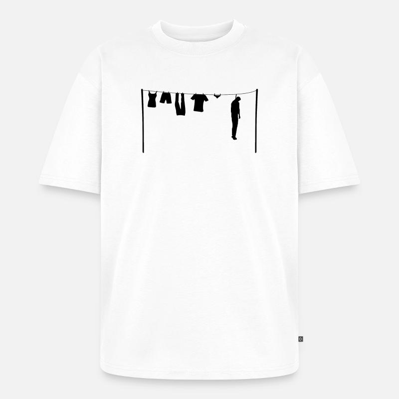 Der Gehängte - Unisex Premium Oversized Bio T-Shirt - Weiß