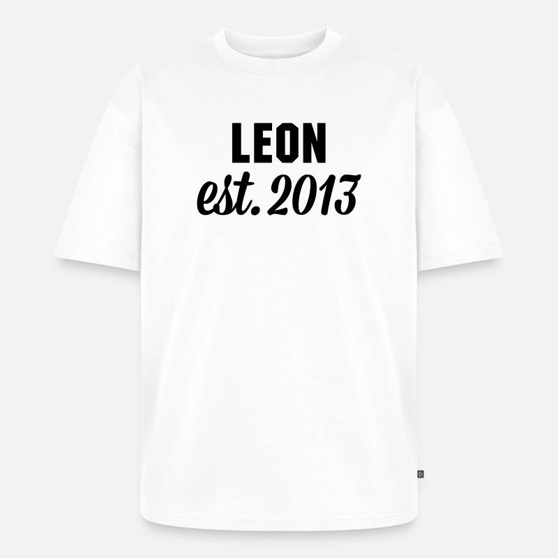 Leon est 2013 - Unisex Premium Oversized Bio T-Shirt - Weiß