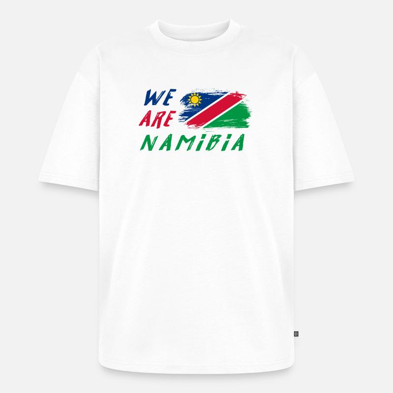 Wir sind Namibia - Unisex Premium Oversized Bio T-Shirt - Weiß