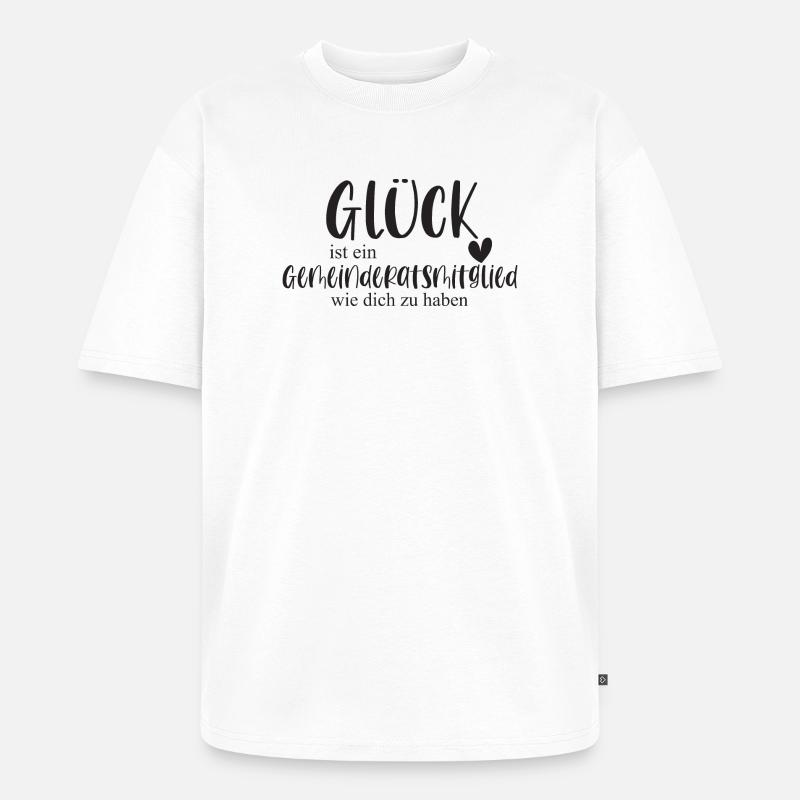 Gemeinderatsmitglied Ehrenamt Gemeinde Geschenk - Unisex Premium Oversized Bio T-Shirt - Weiß