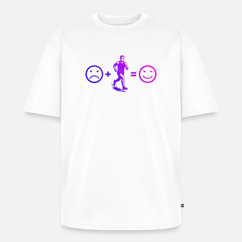 Conception de course pleine de caractère - T-shirt Premium bio oversize Unisexe - blanc