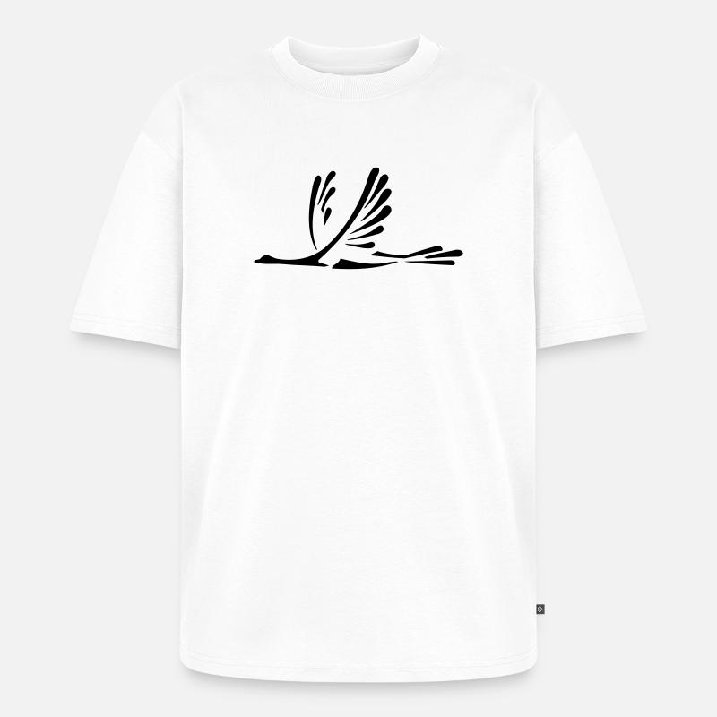 Vogel - Unisex Premium Oversized Bio T-Shirt - Weiß