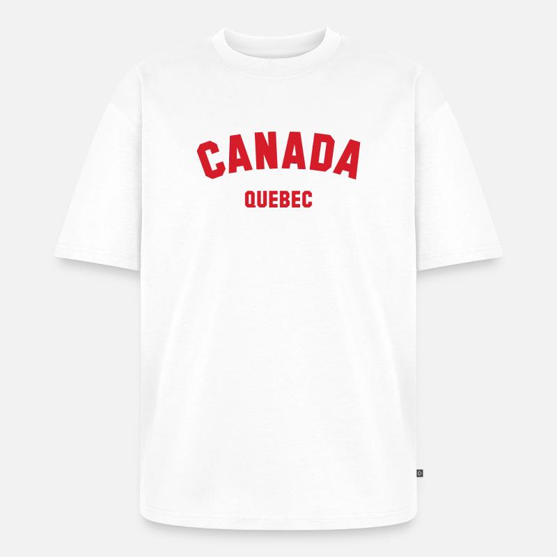 QUEBEC, Canada Kanada - Unisex Premium Oversized Bio T-Shirt - Weiß