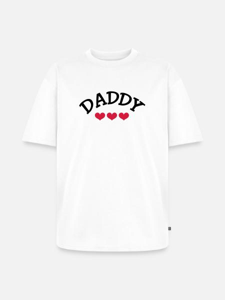 Daddy - Unisex Premium Oversized Organic T-Shirt - white