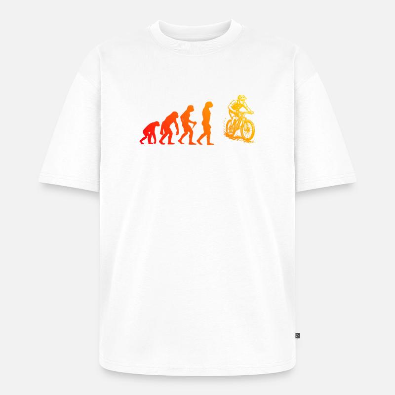 Déclaration directe sur le VTT - T-shirt Premium bio oversize Unisexe - blanc