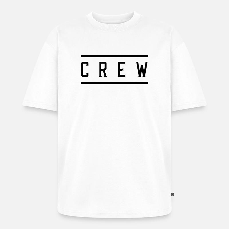 crew - Unisex Premium Oversized Bio T-Shirt - Weiß