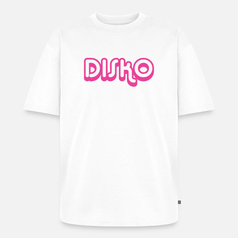 DISKO Nicki - Unisex Premium Oversized Bio T-Shirt - Weiß