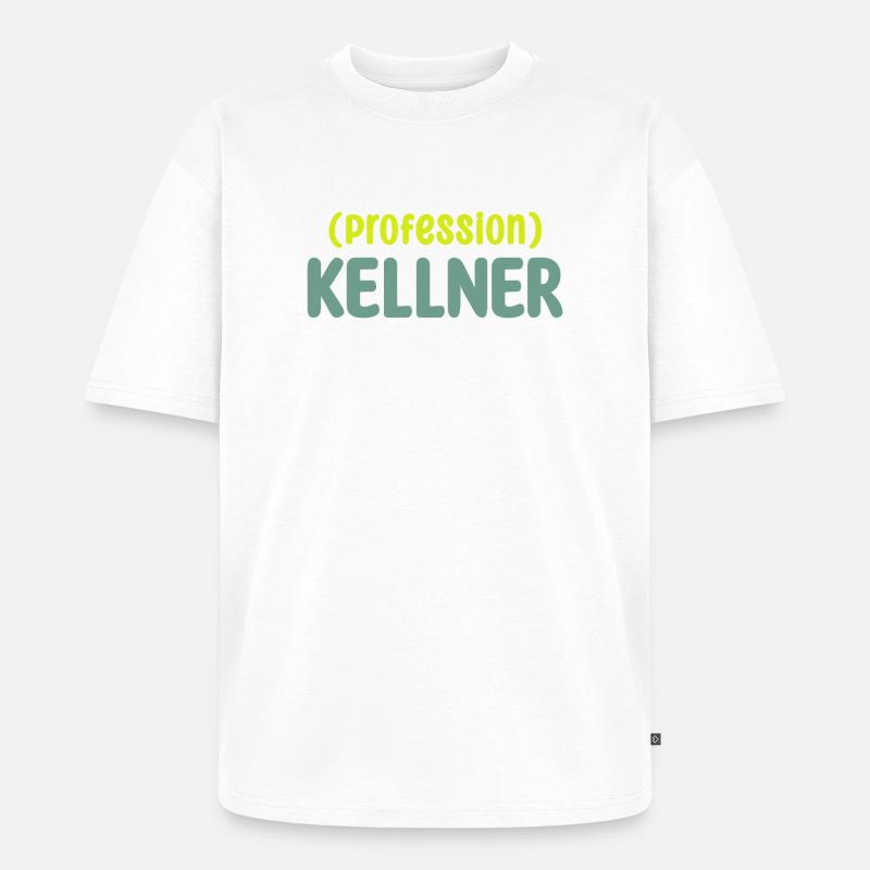kellner - Unisex Premium Oversized Bio T-Shirt - Weiß