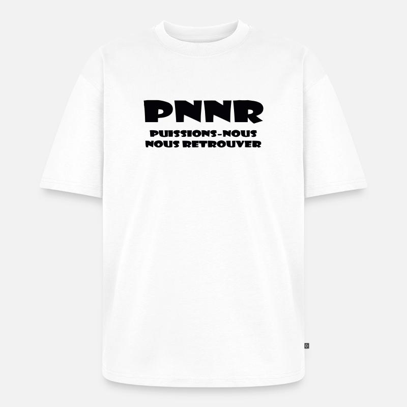 Design Graphique Abstrait - T-shirt Premium bio oversize Unisexe - blanc